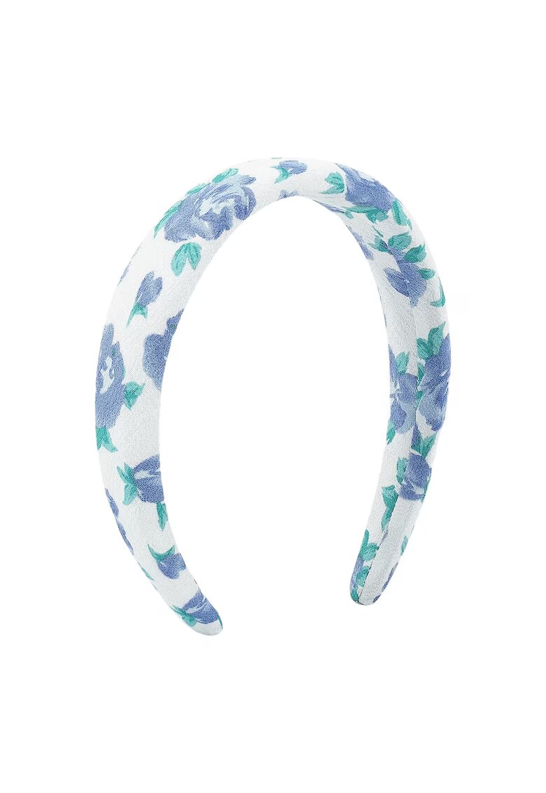 Pursehuit Bentita alba - bufanta - cu flori bleu - Reeta C2 -