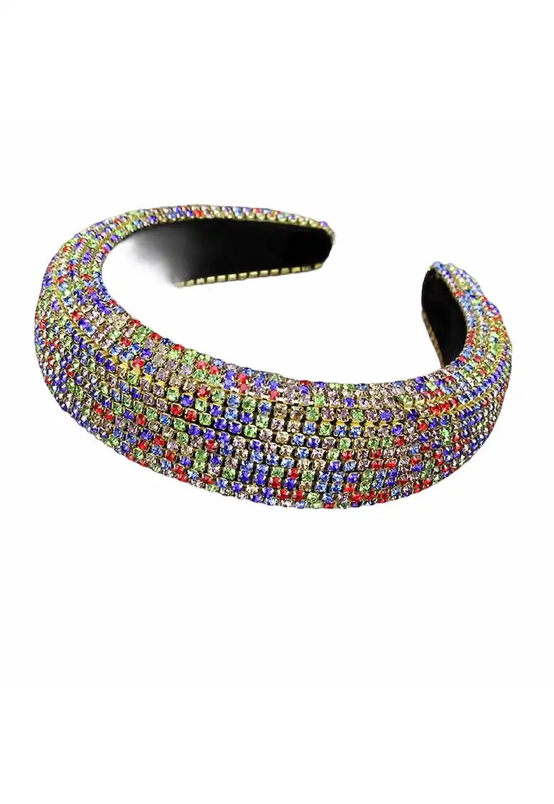 Pursehuit Bentita cu pietre colorate Joclyn - Textil -