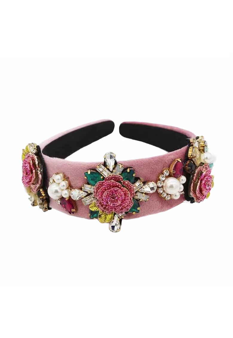 Pursehuit Bentita cu pietre Dithe - Textil - Roz