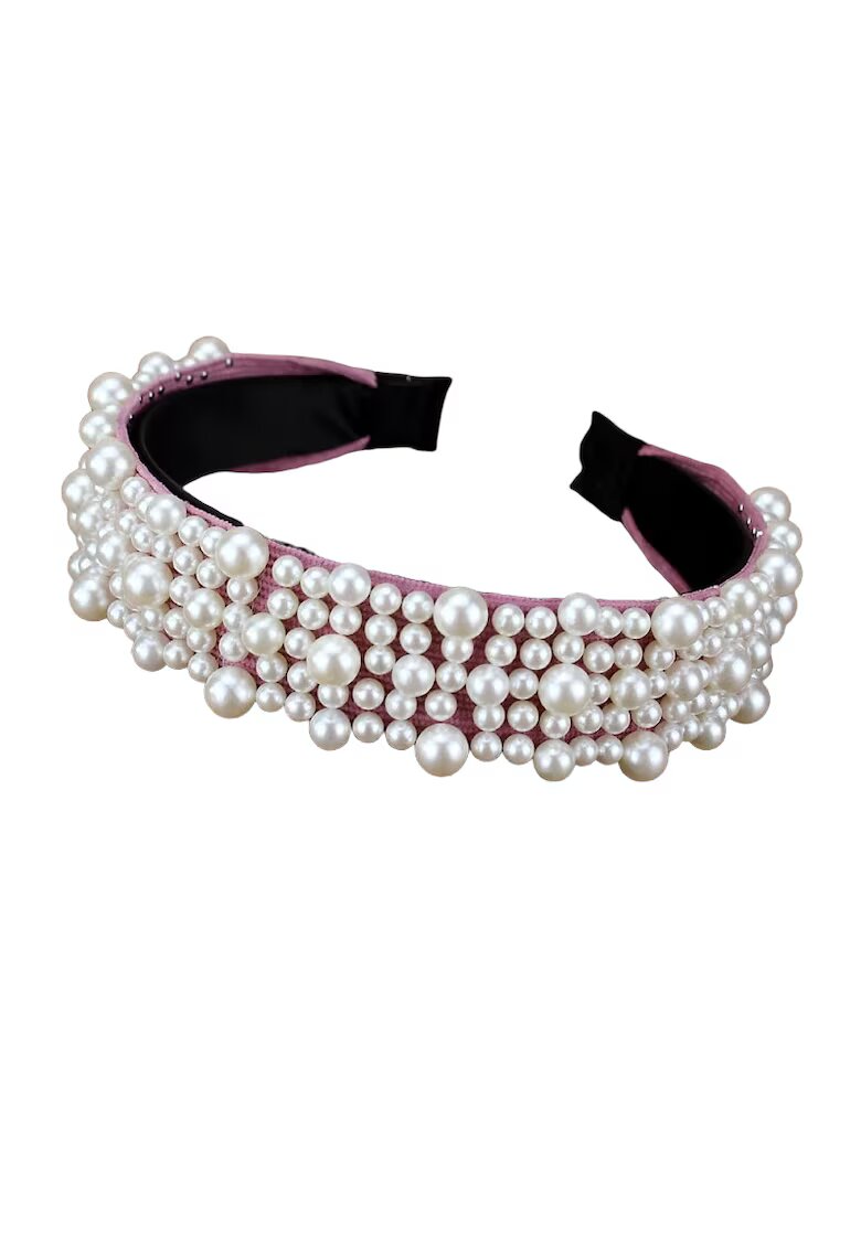 Pursehuit Bentita roz - cu perle - Stine C7 -