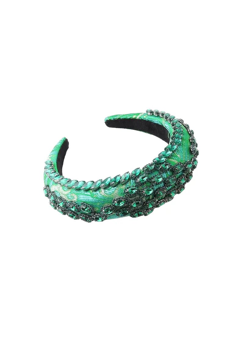 Pursehuit Bentita verde - bufanta - cu pietre - Adolph C1