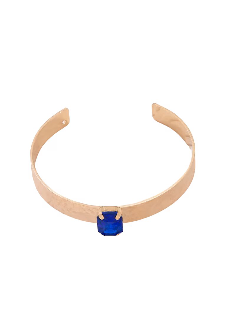 Pursehuit Bratara aurie - cu piatra albastra - Genes C33 -