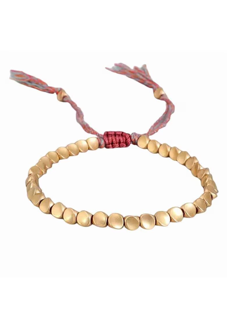 Pursehuit Bratara aurie - cu snur rosu - Myrten C1