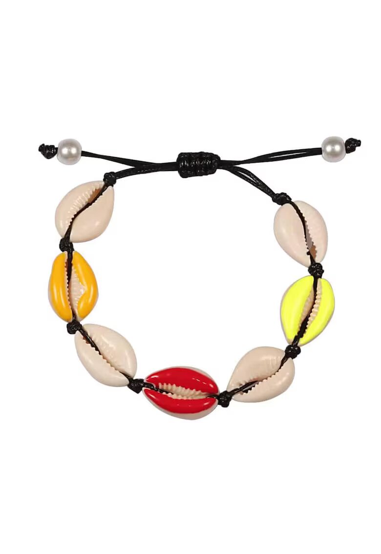 Pursehuit Bratara cu scoici multicolore - ajustabila - Jorund C1