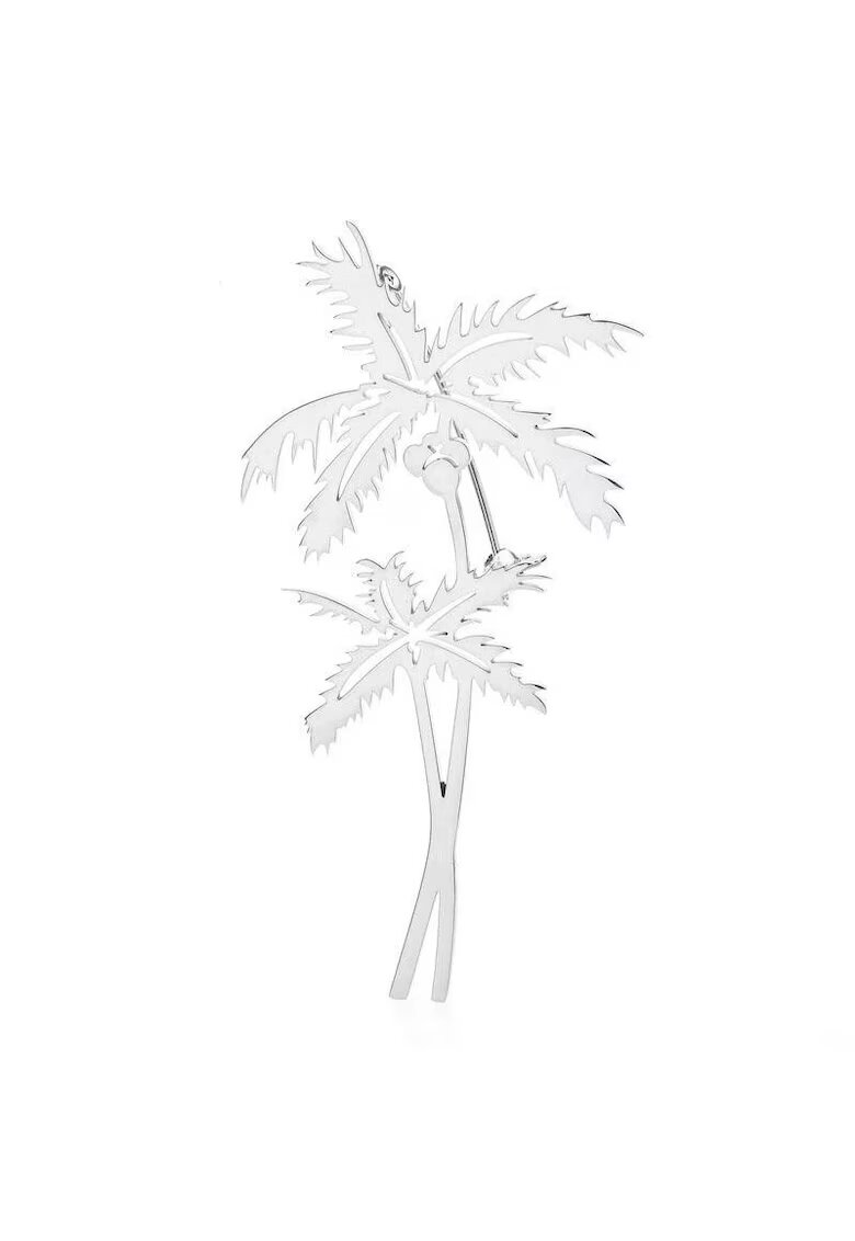 Pursehuit Brosa argintie - forma de palmieri - Lisabell C4 -