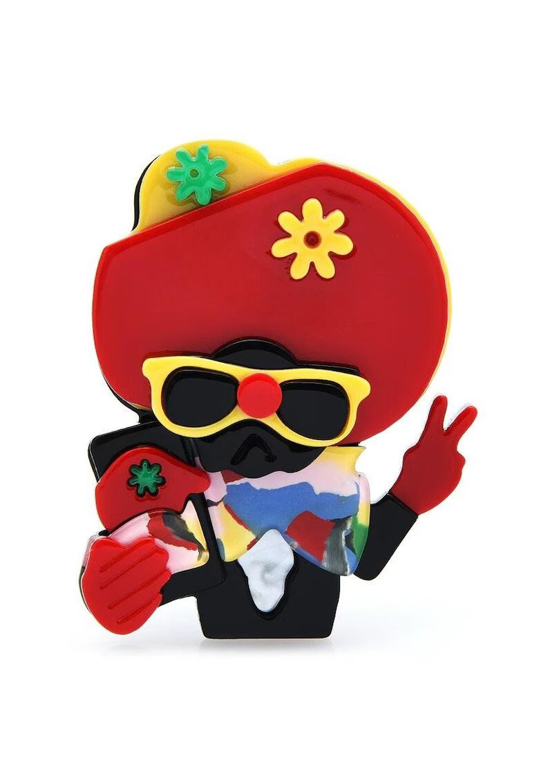 Pursehuit Brosa multicolora - forma de Mariachi mexican - Leyla C1 -