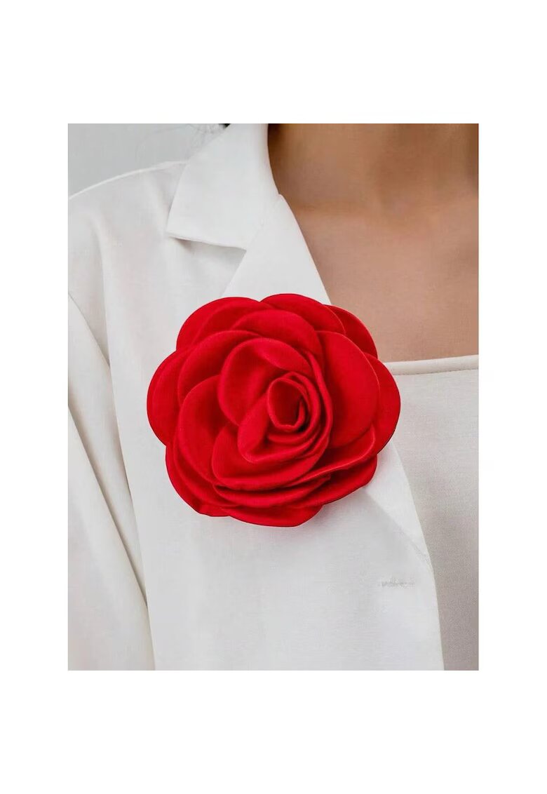 Pursehuit Brosa tip floare - rosie - Aggi C22