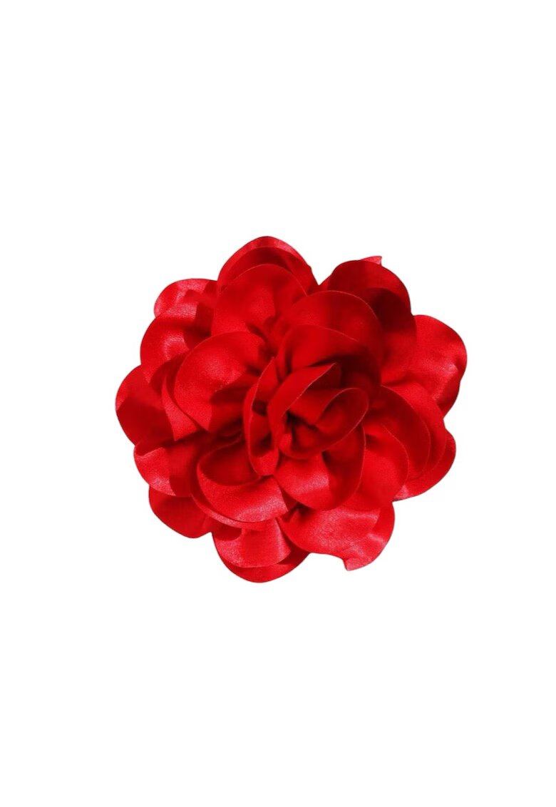 Pursehuit Brosa tip floare supradimensionata - rosie - Azalia C22