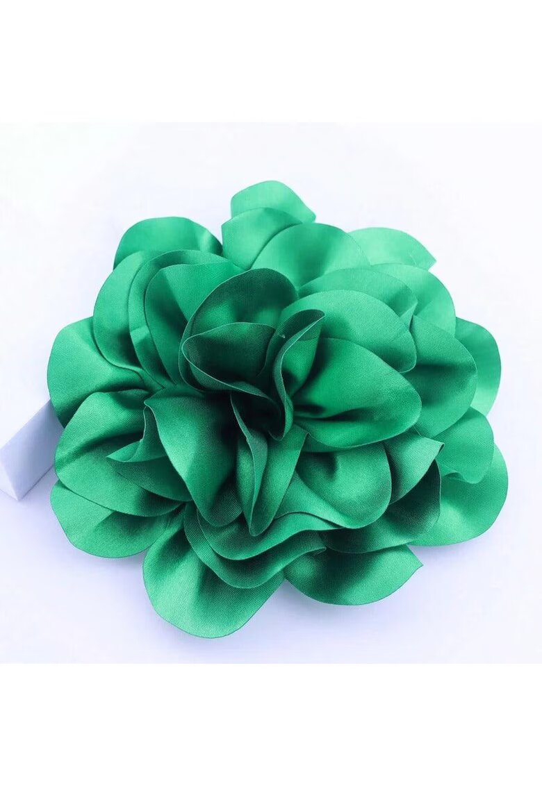 Pursehuit Brosa tip floare supradimensionata - verde - Maia C21