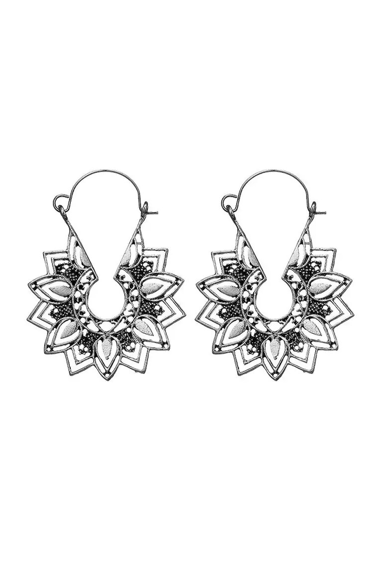 Pursehuit Cercei argintii - forma de floare - Indiana C10 -