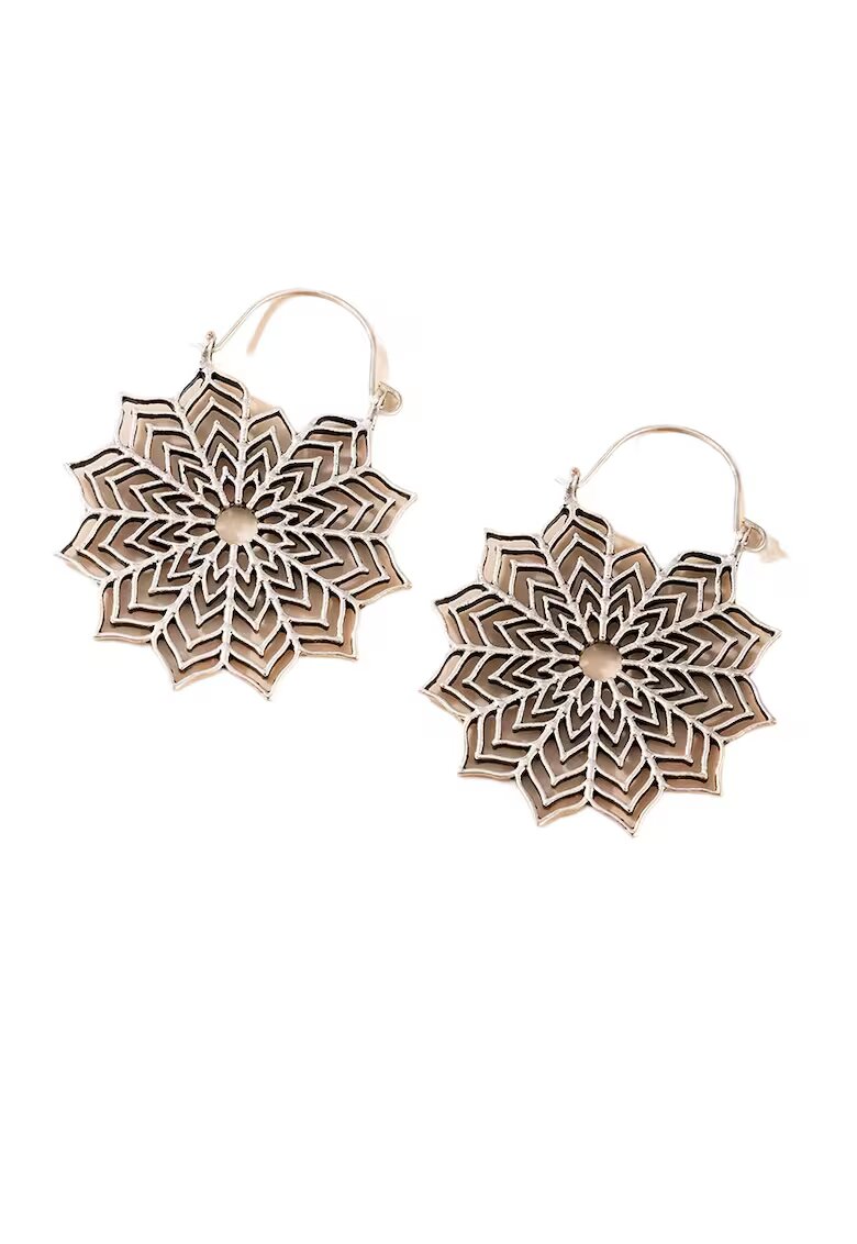Pursehuit Cercei argintii - forma de floare - Jara C26 -