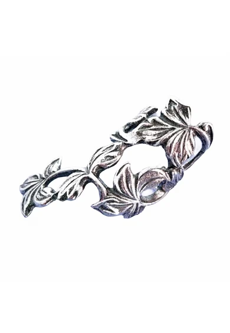 Pursehuit Cercei ear cuff - argintii - cu frunzulite - Thordis C5 -