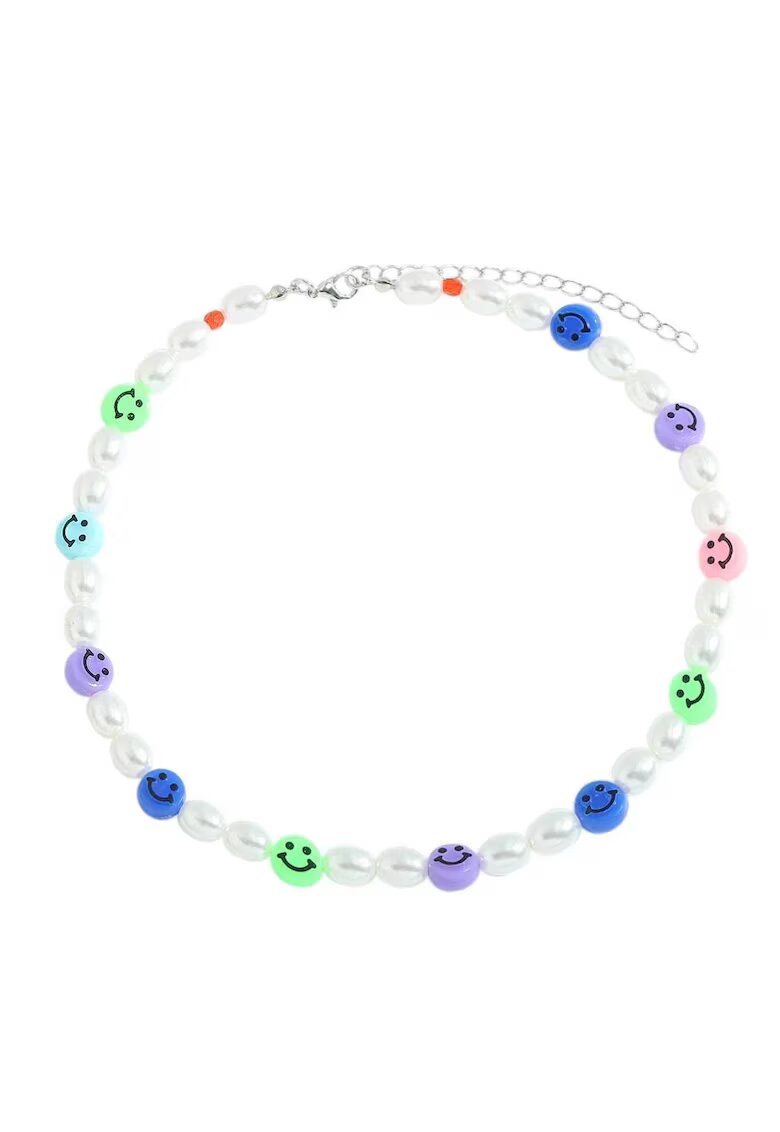 Pursehuit Colier argintiu - cu perle - Maybel C9 -