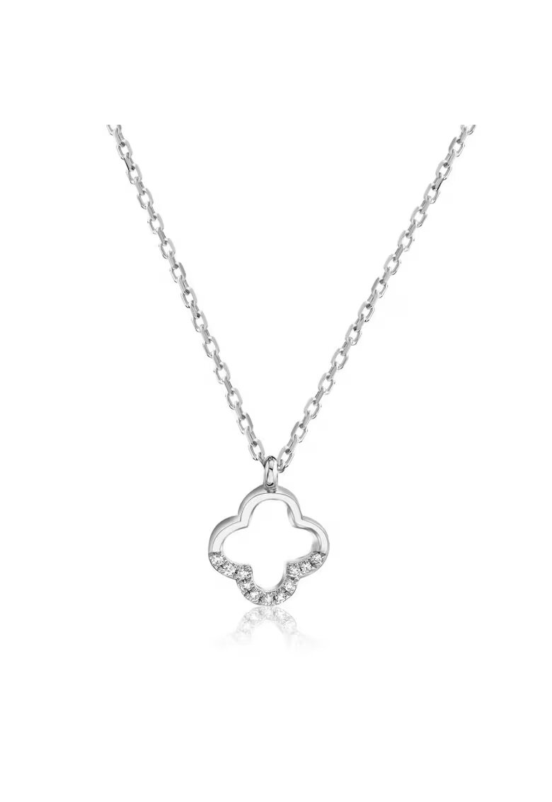 Pursehuit Colier din argint 925 - rodiat - cu zirconiu - Nida C1
