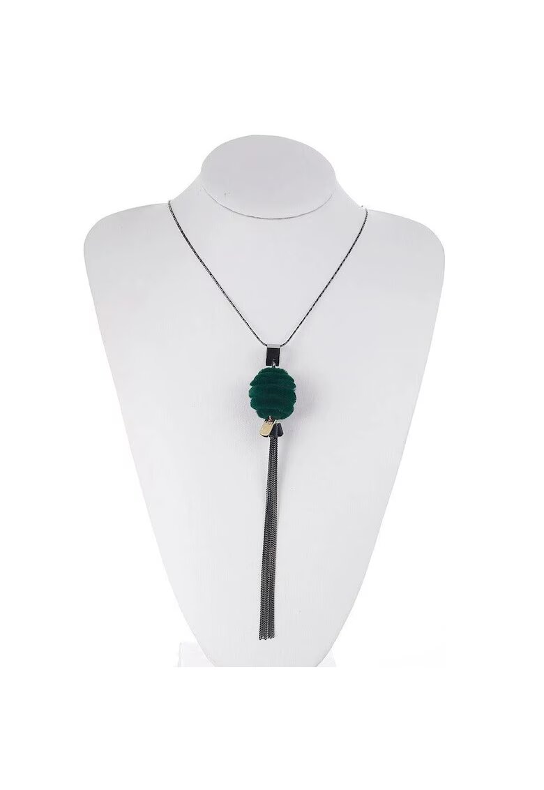 Pursehuit Colier negru - lung - cu franjuri - Meinhart C12 -