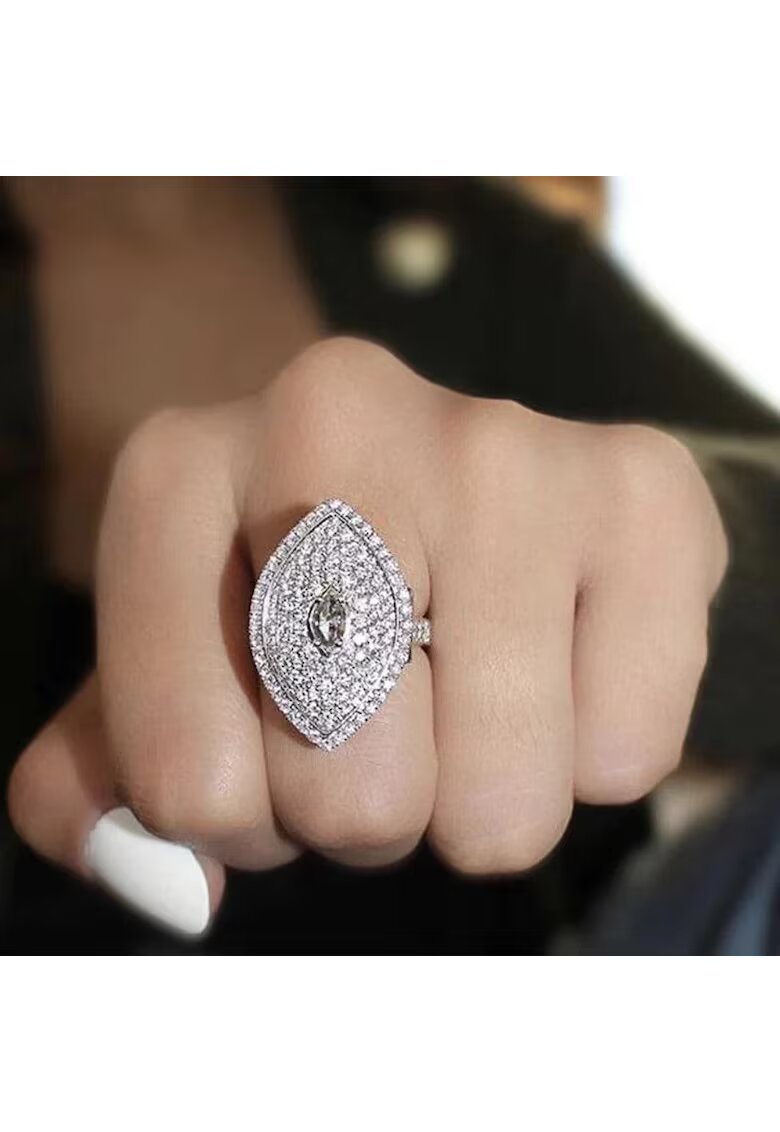 Pursehuit Inel argintiu - cu pietre din zirconiu - Christa C20 - 7 (circumferinta: 54.5 mm)