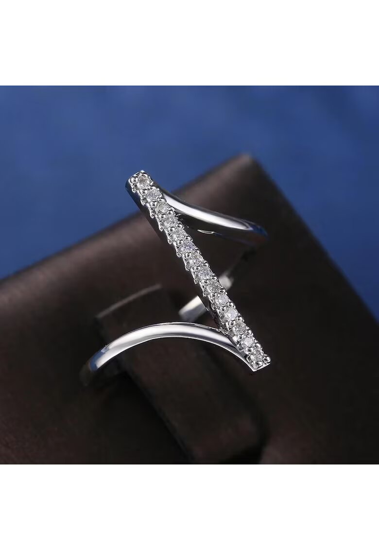 Pursehuit Inel argintiu - cu pietre din zirconiu - Sigrund C4 - 5 (circumferinta: 49.3 mm)