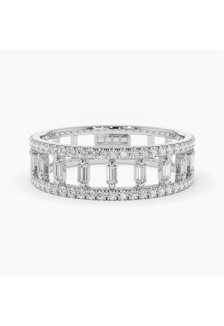Pursehuit Inel argintiu - cu pietre din zirconiu - Zipora C6 - 8 (circumferinta: 57 mm)