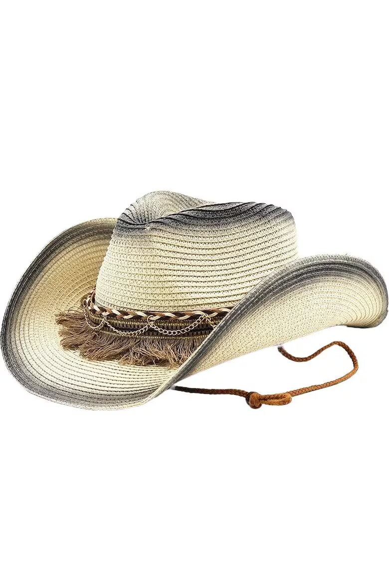 Pursehuit Palarie dama - bej - de vara - stil cowboy - Adler -