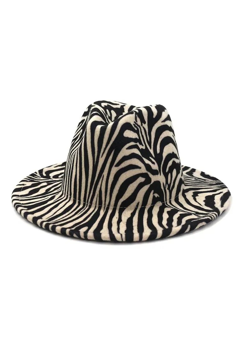 Pursehuit Palarie dama - bej - imprimeu zebra - marime universala - Olie -