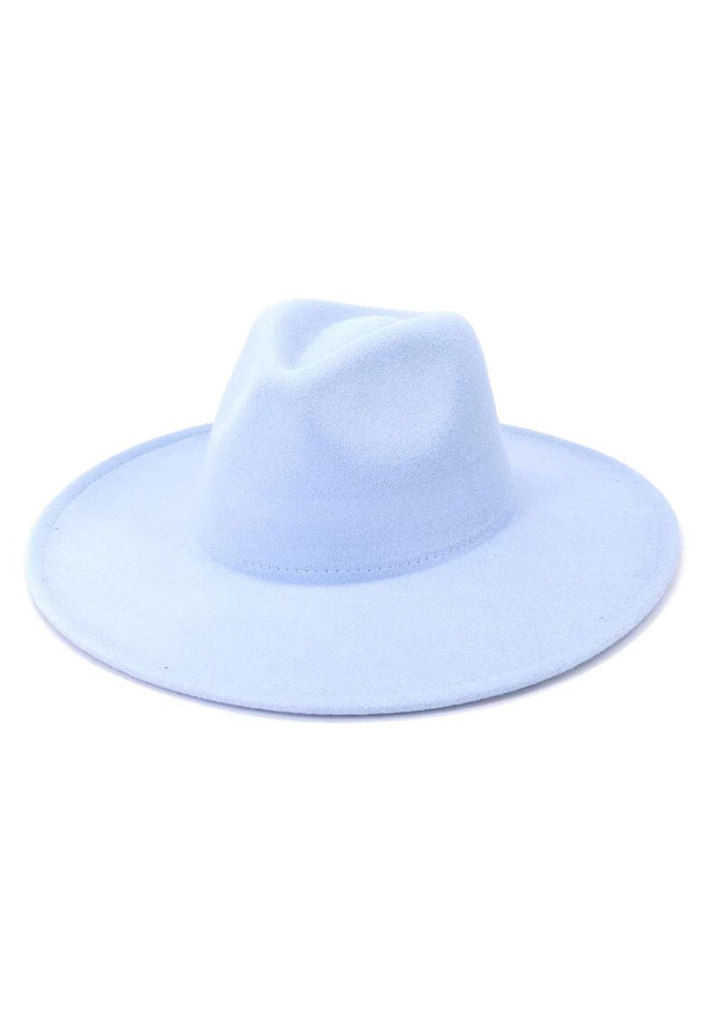 Pursehuit Palarie dama - bleu - cu bor lat - Laurina -