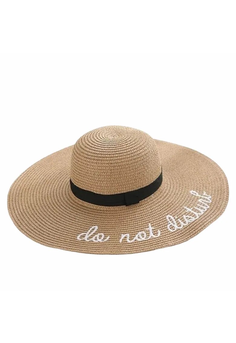 Pursehuit Palarie dama cu bor mare - maron - Do Not Disturb - Layla -