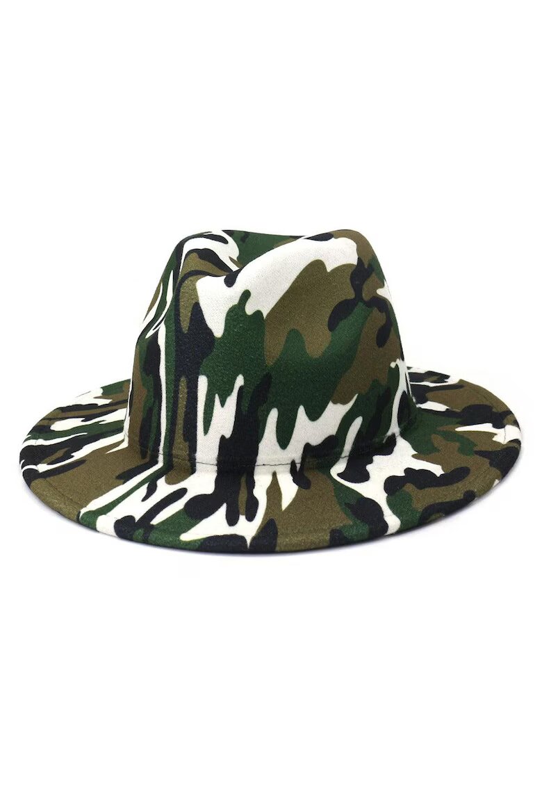 Pursehuit Palarie dama - verde - imprimeu army - Erina -