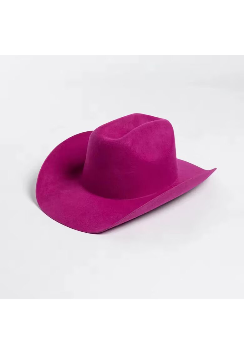 Pursehuit Palarie Fedora - mov - din lana - stil cowboy - reglabila - Hedi