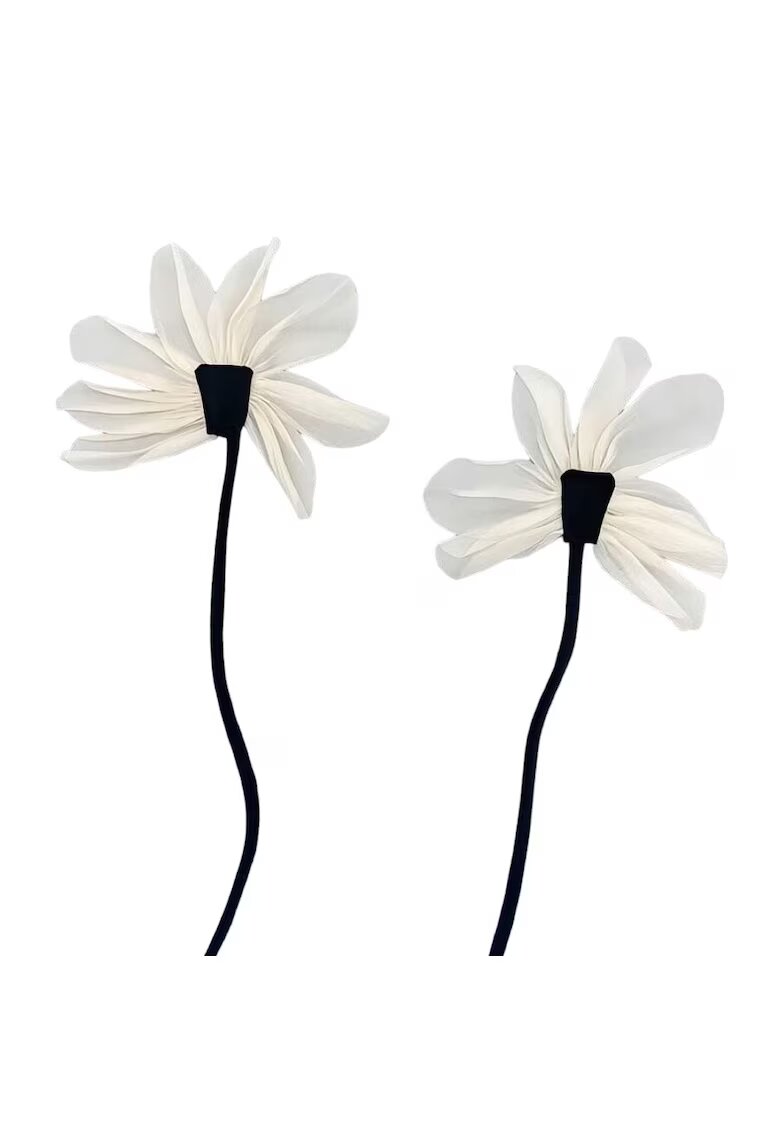 Pursehuit Set 2 brose tip floare - bej - Basilia C12