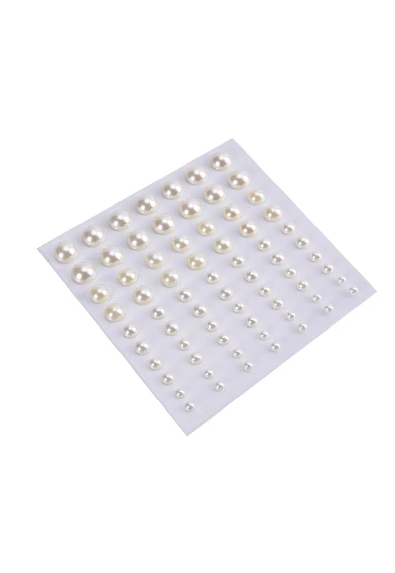 Pursehuit Set 70 Perle adezive pentru mirese - diverse marimi - albe - Benny C5