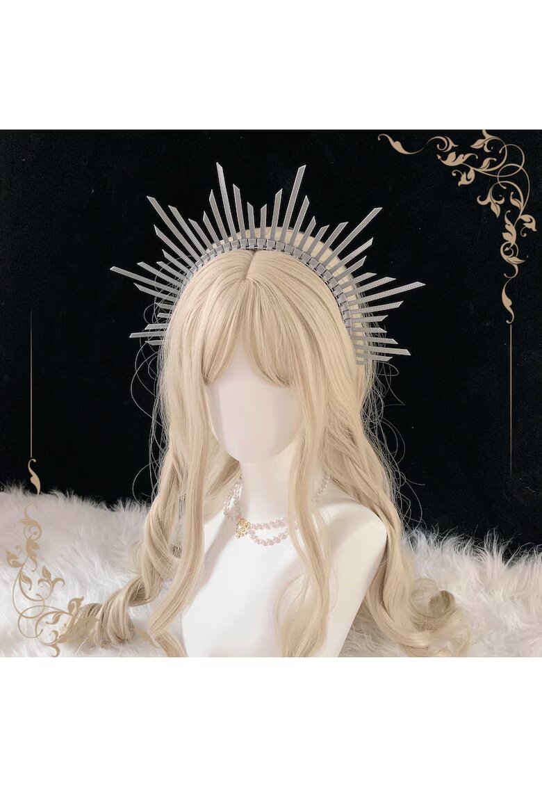 Pursehuit Tiara Halo - handmade - argintie - Emiliana C2 -