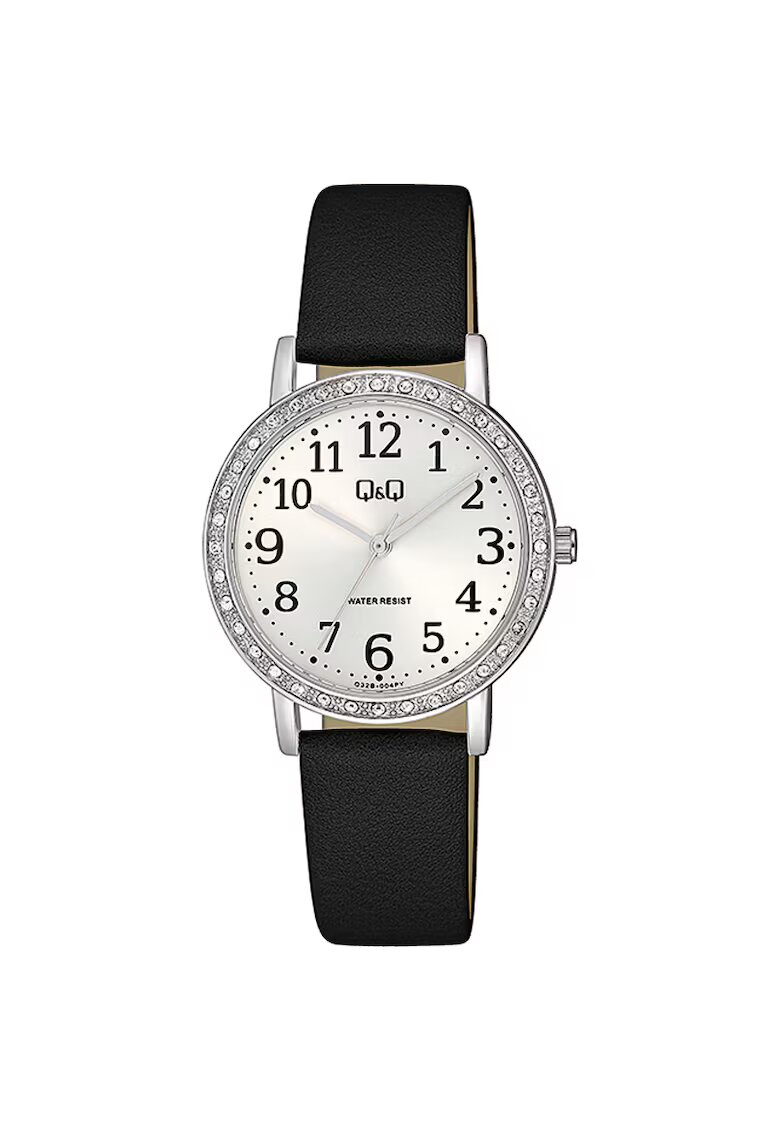 QQ Ceas analog de dama - Argintiu/Negru