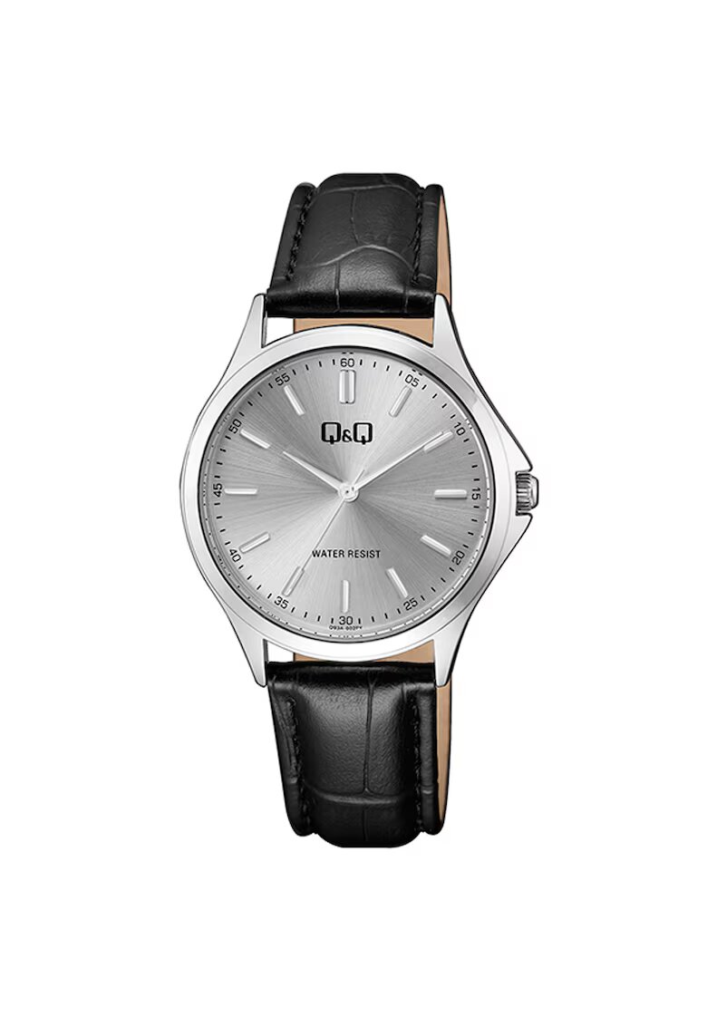 QQ Ceas analog de dama - Negru/Argintiu