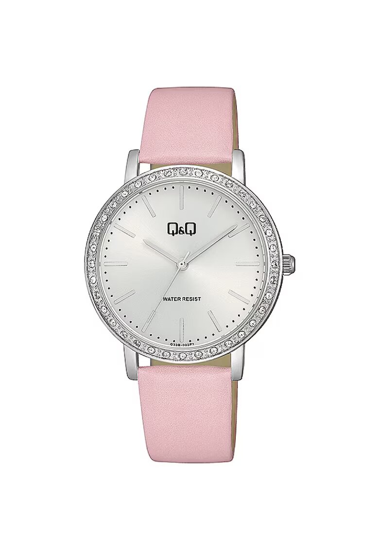 QQ Ceas analog de dama - Roz/Alb