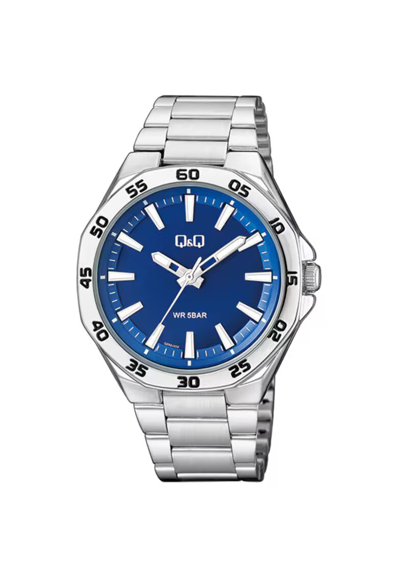 QQ Ceas barbatesc QZ82J202Y Quartz Argintiu