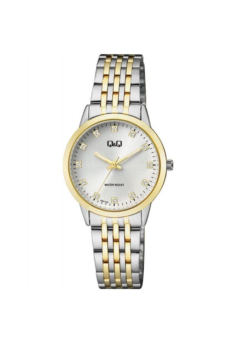 QQ Ceas dama QZ81J401Y Quartz Argintiu - Auriu
