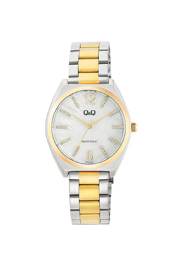 QQ Ceas de dama Q90B-006PY - argintiu si auriu