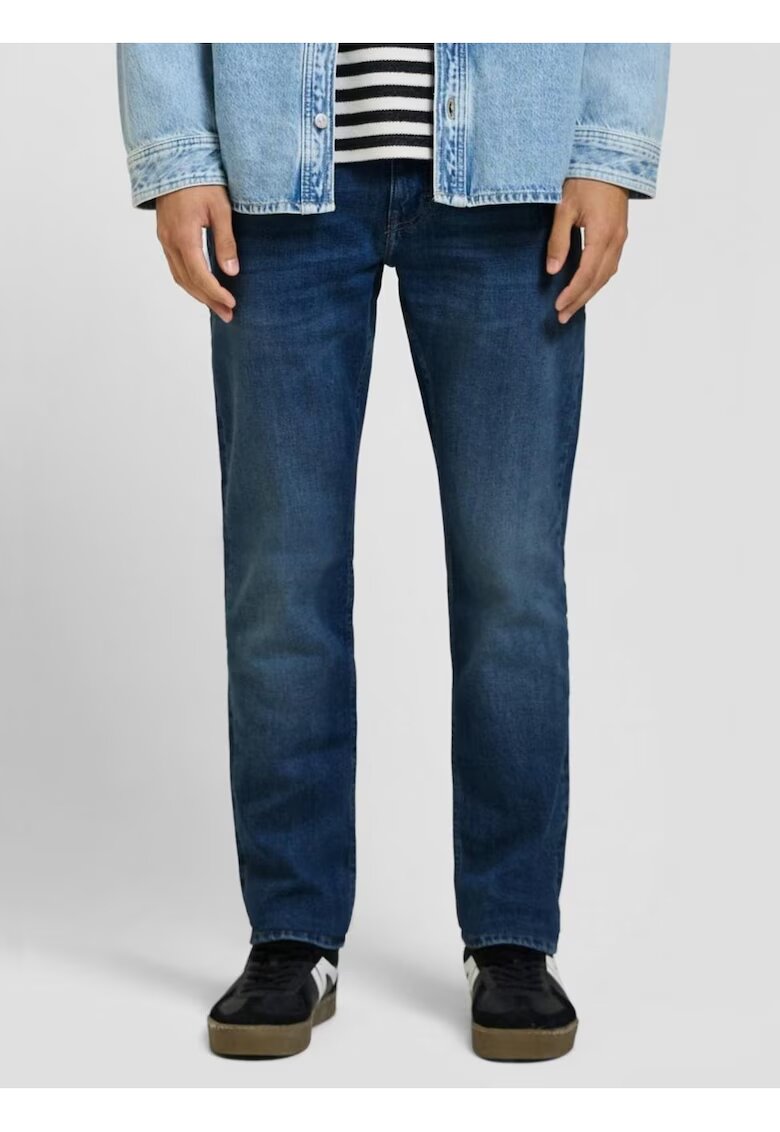 QS Blugi barbati - Rick - cu talie medie si croiala Slim Fit - Slim Leg - Albastru inchis - Albastru inchis