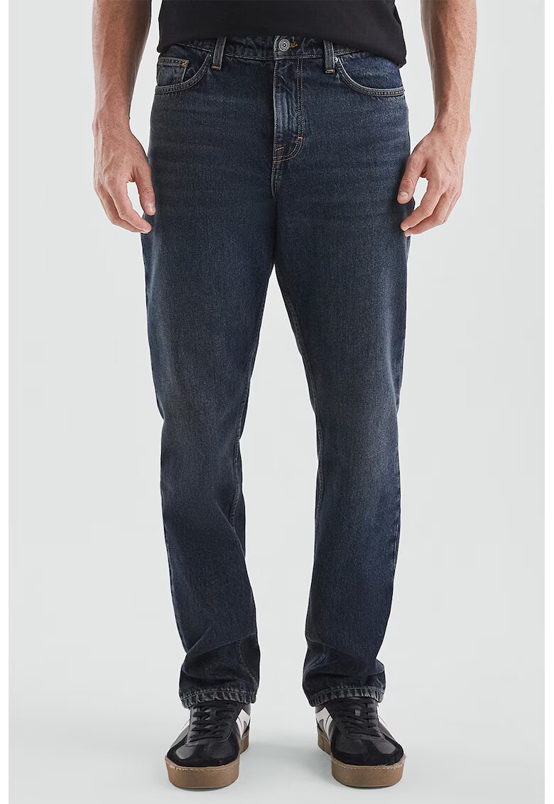 QS Blugi regular fit cu talie medie - Bleumarin