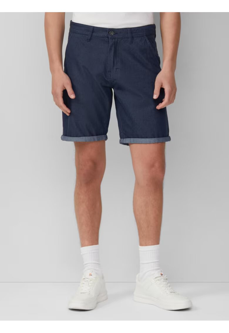 QS Editeaza ofertele: Q/S by s.Oliver Pantaloni scurti barbati chino - Jhon cu croiala Regular fit si talie medie - Albastru indigo