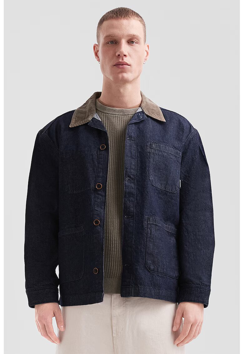 QS Jacheta regular fit din denim - Bleumarin
