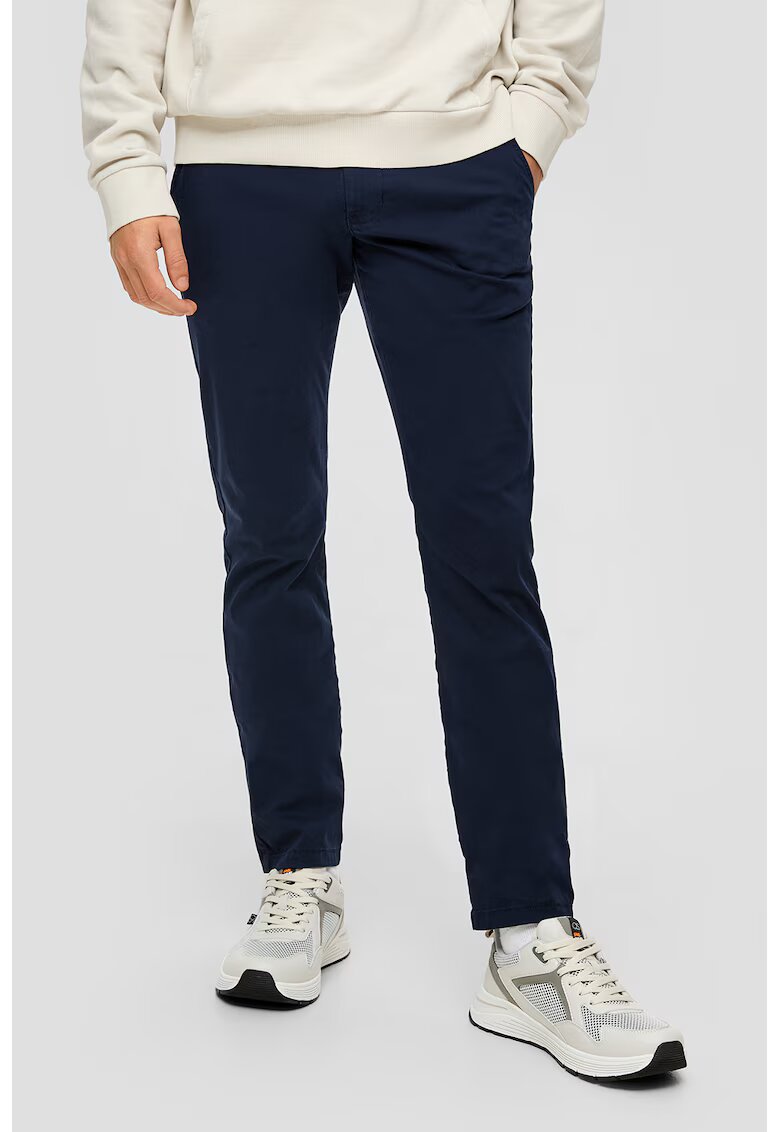 QS Pantaloni chino slim fit - Bleumarin