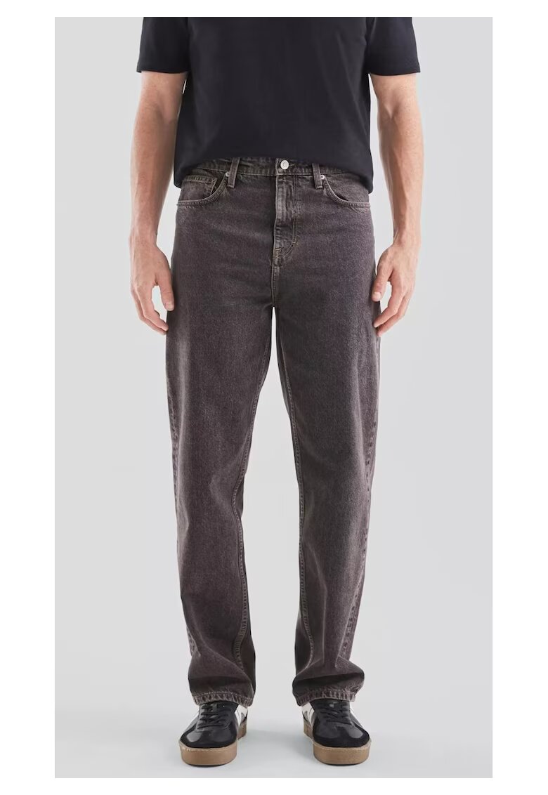 QS Q/S by s.Oliver Blugi barbati - Loose Fit - cu talie medie si croiala Dreapta - Gri inchis - Gri inchis
