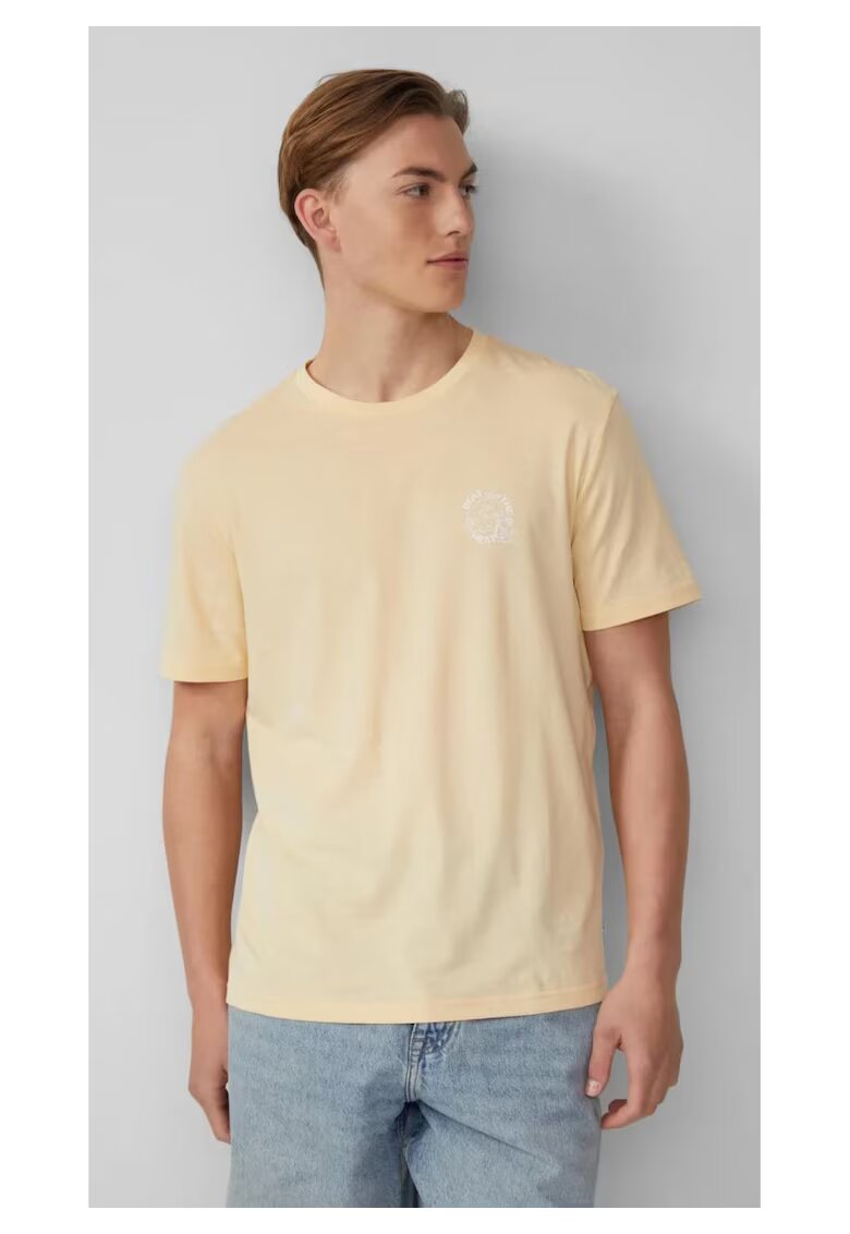 QS Q/S by s.Oliver Tricou barbati cu imprimeu - decolteu la baza gatului - Regular fit