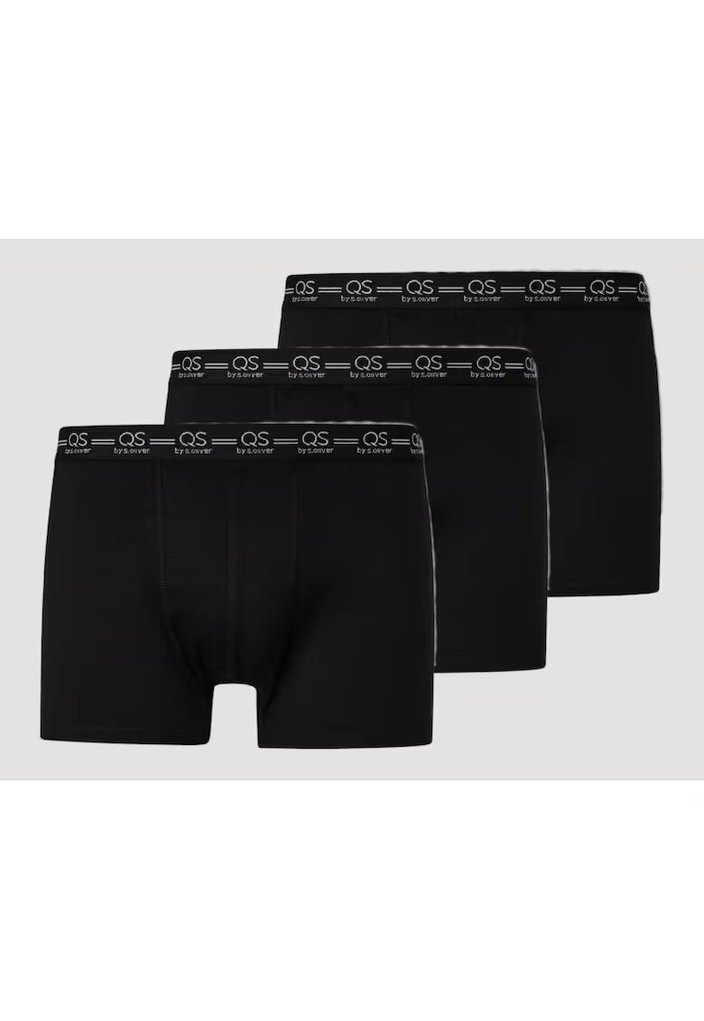 QS Q/S by s.Oliver Underwear barbati Set 3 perechi de boxeri - Negru