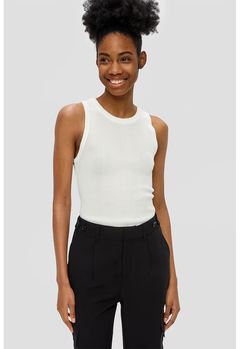 QS Top striat uni - Alb