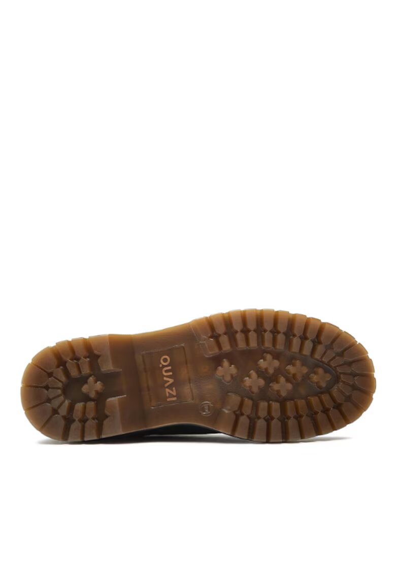 QUAZI Ghete dama - 206975522 - Negru - Piele naturala/Piele nabuc - Negru