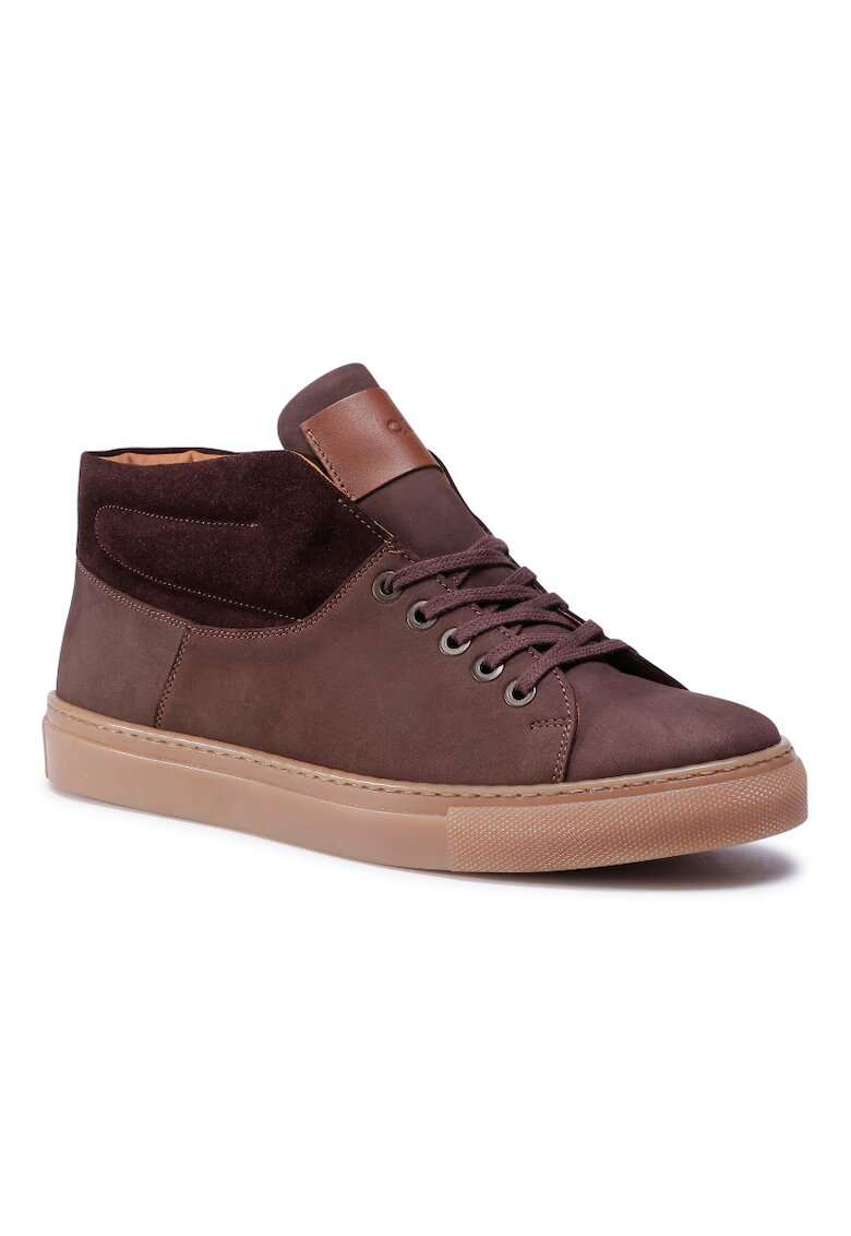 QUAZI Pantofi barbati - 207505384 - Piele naturala - Maro - Maro