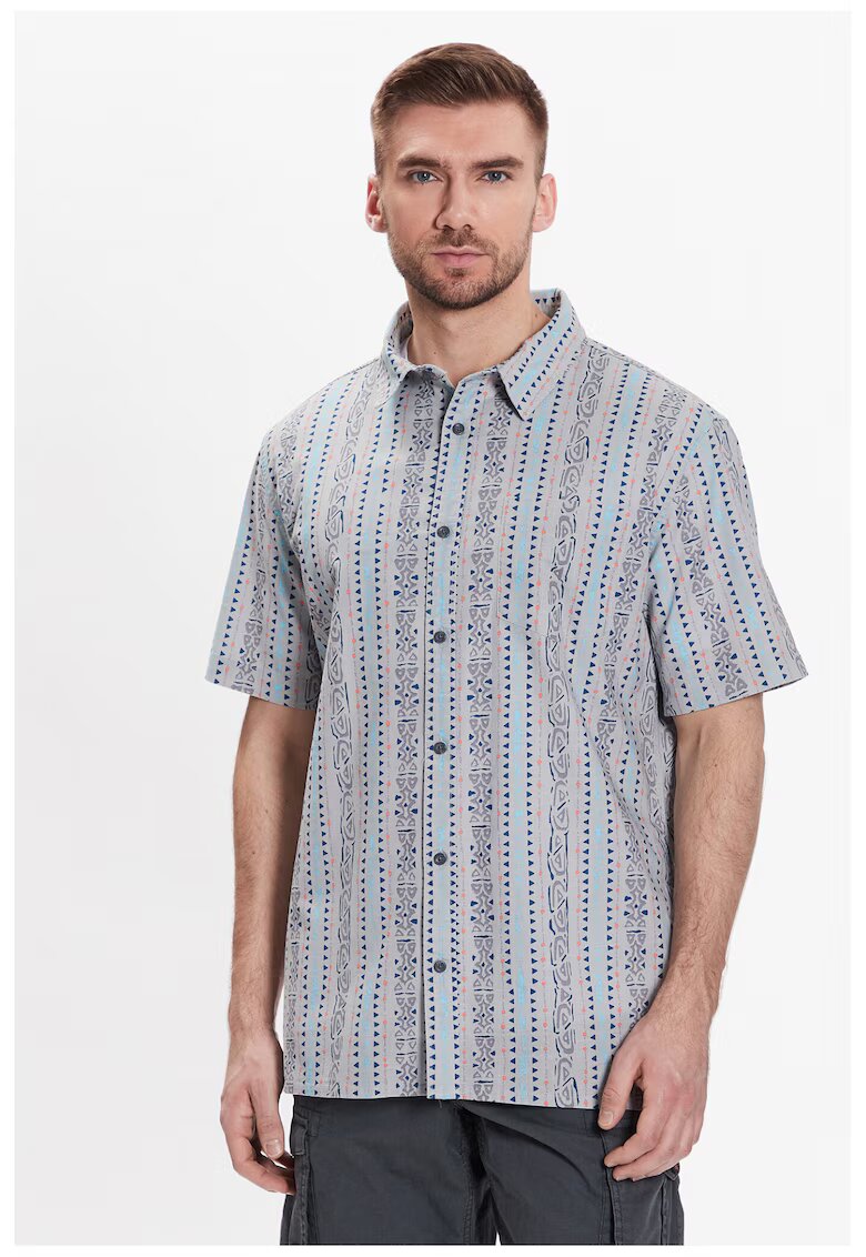 Quiksilver Camasa barbati - Bumbac - Gri