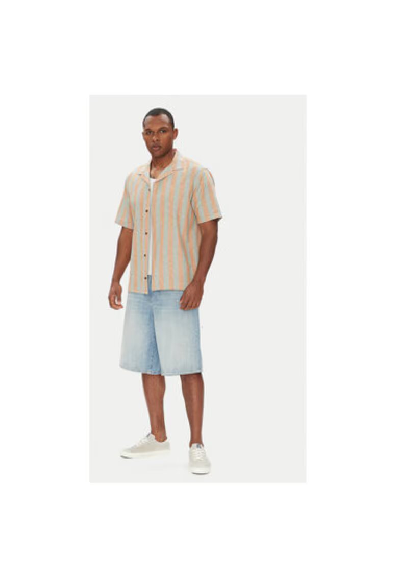 Quiksilver Camasa barbati EQYWT04610 - Bumbac - Bej/Gri - Gri/Bej